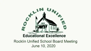 Rocklin Unified School District (RUSD) Board of Trustee's Meeting