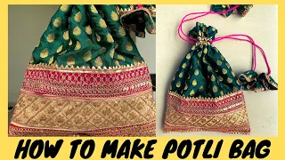 How To Make Potli Bag/Batua bag making at home |DIY handbags |Maina Thapa