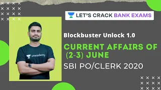 Current Affairs of 2nd & 3rd June for SBI PO/Clerk Mains 2020 | Vaibhav Srivastava