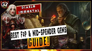 Best F2P & Mid Spender Gems For Blood Knight With Full Explaination | Diablo Immortal