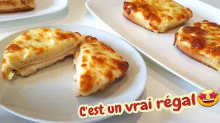 Un Croque-monsieur rapide et facile à réaliser, il est bien fondant et très gratiné😍👌