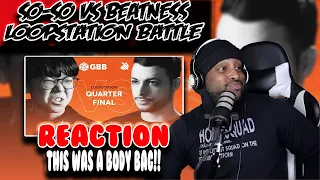 SO-SO vs BEATNESS ( Grand Beatbox Battle 2019 LOOPSTATION 1/4 Final ) | Reaction