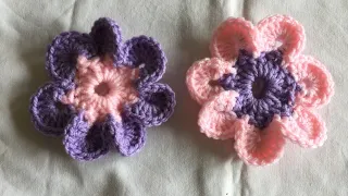 Tuto crochet fleur à 7 pétales