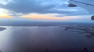 Вечерняя Казань с самолета / Arrival to Kazan