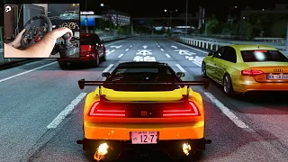 Honda NSX in Tokyo, Shutoko Highway - Assetto Corsa | Logitech G29 Gameplay