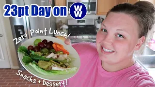 23 Point Day on WEIGHT WATCHERS! Zero point LUNCH! LOW POINT MEALS, SNACKS, and DESSERT! WW 2024