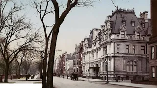 Mrs. Astor's Lost Gilded Age Manhattan Double Mansion: Colorized