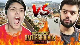 Giving iPhone 12 Pro Max To My Little Brother | PUBG Mobile TDM 1V1 !!!