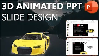 Animated PowerPoint slides on Audi R8 using Morph Transition