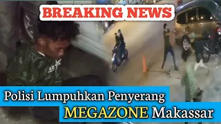 Detik - Detik Polisi Lumpuhkan Penodong Busur (Anak Panah) ke Pengunjung Warkop Megazone Makassar