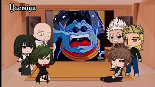 One Punch Man React To Dragon Ball Z And Goku VS Saitama // Gacha Club