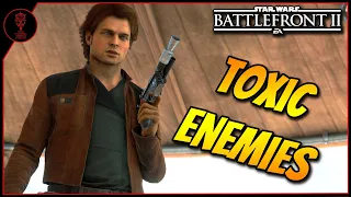 Star wars Battlefront 2 Han Solo Gameplay - Toxic Team Gets Destroyed In HvV!
