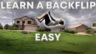 How To DO A BACKFLIP ON GROUND Step By Step TUTORIAL!