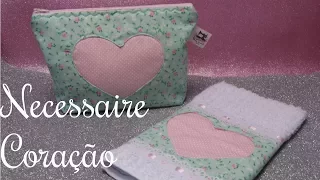 Necessaire Coração Vazado ❤ - Passo a Passo - Bia Feltz