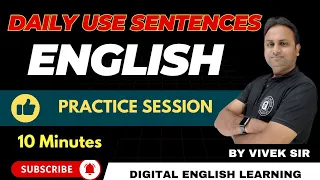 Day_12 II Spoken English 🗣️ Practice Session || Daily 10 Minutes English Speaking Practice👏