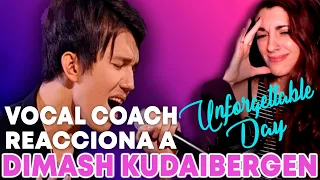 Vocal coach reacciona y analiza a Dimash Kudaibergen - Unforgettable Day (reacción en vivo)