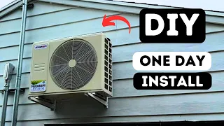 HVAC Contractors Don't Want You To Know How Easy This Is.          -Pioneer Mini Split Install-