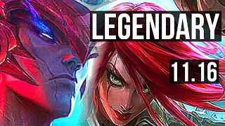 YONE vs KATARINA (MID) | 10/1/15, Legendary, 400+ games | KR Master | v11.16