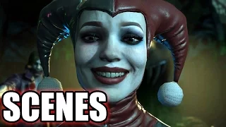 INJUSTICE 2 - All Harley Quinn Scenes - Story Mode