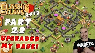 Clash of Clans Walkthrough: #22- UPGRADED MY BASE! - (Android Gameplay Let's Play) - GPV247