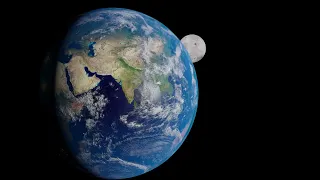 Earth and the Moon Animation