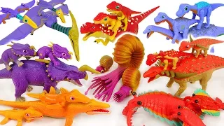 Go! Dino Mecard Double figure 28 set and Tiny dinosaur! Defeat the poachers! #DuDuPopTOY