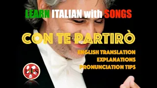 Con Te Partirò Lyrics, Translation and pronunciation tips