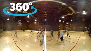 Volleyball Match 360 Degrees in 4k