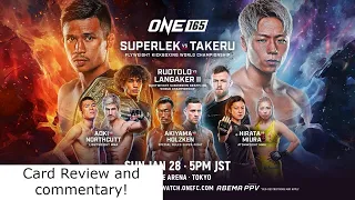 Who is the best Fighter in the world? One 165 Superlek vs Takeru Main Card Review and commentary.