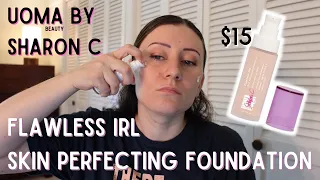 Trying the Flawless IRL Skin Perfecting Foundation // UOMA by Sharon C