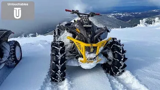 Deep Snow Ride ❄️ Crazy View From The Top Of The World❗️ (Can Am Renegade,Outlander)