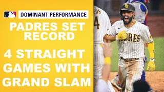 Padres make Major League HISTORY!! First team to hit grand slams in 4 straight games!