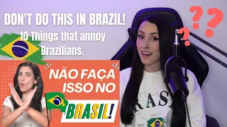 Italian Reacts To DON'T DO THIS IN BRAZIL! 10 things that annoy Brazilians. [ Legendado PT-BR ]