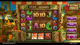 EXTRA CHILLI BONUS BUY!! 24 FREE SPINS WON!!