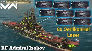 RF Admiral Isakov - with 8X🔥 OerlikonHel Laser - Modern Warships