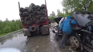 Селихино-Николаевск-на-Амуре. Испытания в тайге. Ремонт корейской машины в лесу.