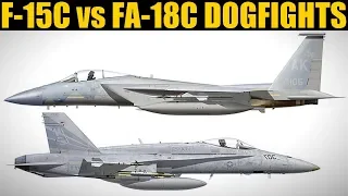 F-15C vs FA-18C Dogfight Trials | 10 vs 10 PvP | DCS WORLD