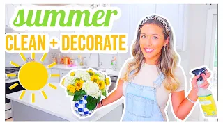 SUMMER CLEAN AND DECORATE WITH ME 2021! 🏡☀️🧼✨🍋 SUMMER REFRESH + EXTREME CLEAN! @BriannaK Homemaking