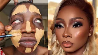 CLIENT 😱✂️ VIRAL BRIDAL 👆😳 MAKEUP & GELE TRANSFORMATION | MAKEUP TUTORIAL ✂️💉🔥