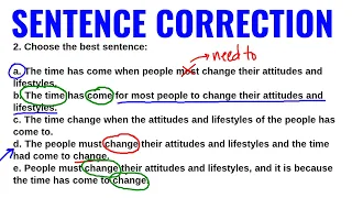 Sentence Correction - Verbal Ability