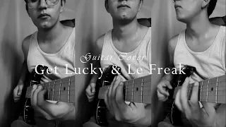 Get Lucky (Daft Punk) and Le Freak (Chic) | Guitar Cover by Jesus Zaragoza Cadena with Lyrics