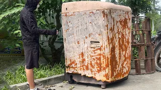 The POOR Boy Brought an OLD Washing Machine Back to LIFE as He Couldn't Afford to Buy a New One