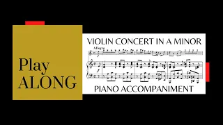 Vivaldi - Violin Concerto in A minor - SLOW TEMPO - accompaniment