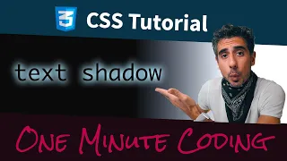 CSS Text Shadow (in 1 minute)