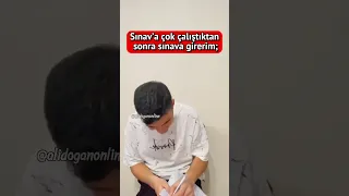 Sınavdan yüksek beklerken düşük alması😂 #shorts