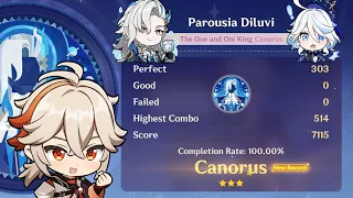 Kazuha scores 100% - Parousia Diluvi (TOOK Difficulty)