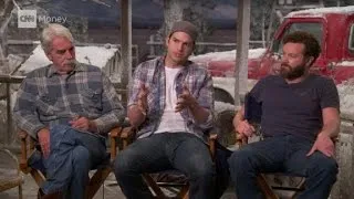 On the set of 'The Ranch' with Ashton Kutcher a...