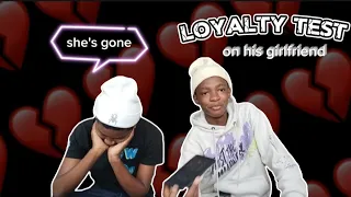 LOYALTY TEST ON HIS GIRLFRIEND ❤️{she a keeper}