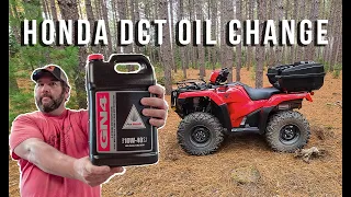 Oil CHANGE on a Honda DCT ATV - Save $$