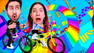 A TRISTE HISTÓRIA QUE DEU ERRADO COM BICICLETA no Roblox Obby But You’re on A Bike